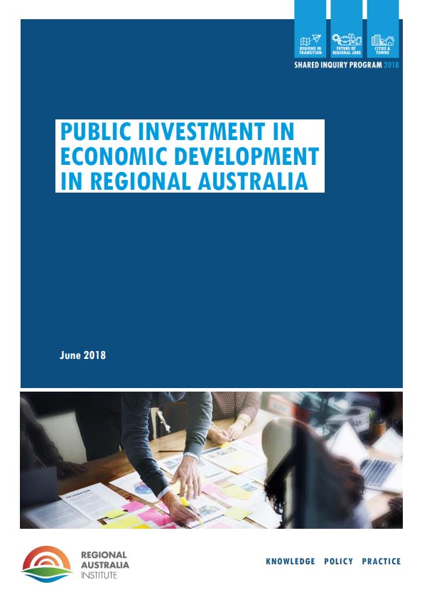 Public Investment in Economic Development in Regional Australia